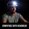 imageGORILLA GRIP Ultra Bright High Lumens LED Head Lamp 7 Light Modes Water Resistant IPX4 Headlamp Adjustable Headband Battery Powered Outdoor Running Camping Forehead Flashlight Lamps 1 Pack BlackOrange