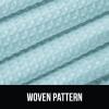 imageGORILLA GRIP Waffle Shower Curtain Thick Weighted Fabric Wrinkle and Rust Resistant Classic Hotel Quality Design Heavy Duty Long Curtains for Bathroom Showers Bath Tubs Machine Wash 72x72 WhiteSpa Blue