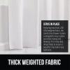 imageGORILLA GRIP Waffle Shower Curtain Thick Weighted Fabric Wrinkle and Rust Resistant Classic Hotel Quality Design Heavy Duty Long Curtains for Bathroom Showers Bath Tubs Machine Wash 72x72 WhiteWhite