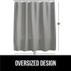 imageGORILLA GRIP Waffle Shower Curtain Thick Weighted Fabric Wrinkle and Rust Resistant Classic Hotel Quality Design Heavy Duty Long Curtains for Bathroom Showers Bath Tubs Machine Wash 72x72 WhiteGrey