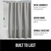 imageGORILLA GRIP Waffle Shower Curtain Thick Weighted Fabric Wrinkle and Rust Resistant Classic Hotel Quality Design Heavy Duty Long Curtains for Bathroom Showers Bath Tubs Machine Wash 72x72 WhiteGrey
