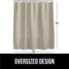 imageGORILLA GRIP Waffle Shower Curtain Thick Weighted Fabric Wrinkle and Rust Resistant Classic Hotel Quality Design Heavy Duty Long Curtains for Bathroom Showers Bath Tubs Machine Wash 72x72 WhiteBeige