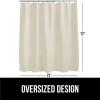 imageGORILLA GRIP Waffle Shower Curtain Thick Weighted Fabric Wrinkle and Rust Resistant Classic Hotel Quality Design Heavy Duty Long Curtains for Bathroom Showers Bath Tubs Machine Wash 72x72 WhiteIvory Cream
