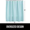 imageGORILLA GRIP Waffle Shower Curtain Thick Weighted Fabric Wrinkle and Rust Resistant Classic Hotel Quality Design Heavy Duty Long Curtains for Bathroom Showers Bath Tubs Machine Wash 72x72 WhiteSpa Blue