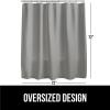 imageGORILLA GRIP Waffle Shower Curtain Thick Weighted Fabric Wrinkle and Rust Resistant Classic Hotel Quality Design Heavy Duty Long Curtains for Bathroom Showers Bath Tubs Machine Wash 72x72 WhiteGrey