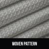 imageGORILLA GRIP Waffle Shower Curtain Thick Weighted Fabric Wrinkle and Rust Resistant Classic Hotel Quality Design Heavy Duty Long Curtains for Bathroom Showers Bath Tubs Machine Wash 72x72 WhiteGrey