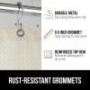 imageGORILLA GRIP Waffle Shower Curtain Thick Weighted Fabric Wrinkle and Rust Resistant Classic Hotel Quality Design Heavy Duty Long Curtains for Bathroom Showers Bath Tubs Machine Wash 72x72 WhiteIvory Cream