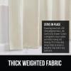 imageGORILLA GRIP Waffle Shower Curtain Thick Weighted Fabric Wrinkle and Rust Resistant Classic Hotel Quality Design Heavy Duty Long Curtains for Bathroom Showers Bath Tubs Machine Wash 72x72 WhiteIvory Cream