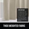 imageGORILLA GRIP Waffle Shower Curtain Thick Weighted Fabric Wrinkle and Rust Resistant Classic Hotel Quality Design Heavy Duty Long Curtains for Bathroom Showers Bath Tubs Machine Wash 72x72 WhiteBeige