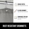imageGORILLA GRIP Waffle Shower Curtain Thick Weighted Fabric Wrinkle and Rust Resistant Classic Hotel Quality Design Heavy Duty Long Curtains for Bathroom Showers Bath Tubs Machine Wash 72x72 WhiteGrey