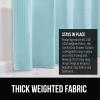 imageGORILLA GRIP Waffle Shower Curtain Thick Weighted Fabric Wrinkle and Rust Resistant Classic Hotel Quality Design Heavy Duty Long Curtains for Bathroom Showers Bath Tubs Machine Wash 72x72 WhiteSpa Blue