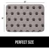 imageGORILLA GRIP Washable Puppy Pads Slip Resistant Dog Crate Mat Waterproof Cloth Pee Pad for Training Puppies in Playpen Reusable Pet Incontinence Blanket Protects Sofa Furniture 14x10 Pack of 2Paw Gray