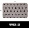 imageGORILLA GRIP Washable Puppy Pads Slip Resistant Dog Crate Mat Waterproof Cloth Pee Pad for Training Puppies in Playpen Reusable Pet Incontinence Blanket Protects Sofa Furniture 14x10 Pack of 2Paw Gray