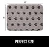 imageGORILLA GRIP Washable Puppy Pads Slip Resistant Dog Crate Mat Waterproof Cloth Pee Pad for Training Puppies in Playpen Reusable Pet Incontinence Blanket Protects Sofa Furniture 14x10 Pack of 2Paw Gray