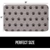 imageGORILLA GRIP Washable Puppy Pads Slip Resistant Dog Crate Mat Waterproof Cloth Pee Pad for Training Puppies in Playpen Reusable Pet Incontinence Blanket Protects Sofa Furniture 14x10 Pack of 2Paw Gray