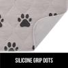 imageGORILLA GRIP Washable Puppy Pads Slip Resistant Dog Crate Mat Waterproof Cloth Pee Pad for Training Puppies in Playpen Reusable Pet Incontinence Blanket Protects Sofa Furniture 14x10 Pack of 2Paw Gray