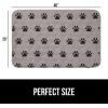 imageGORILLA GRIP Washable Puppy Pads Slip Resistant Dog Crate Mat Waterproof Cloth Pee Pad for Training Puppies in Playpen Reusable Pet Incontinence Blanket Protects Sofa Furniture 14x10 Pack of 2Paw Gray