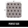 imageGORILLA GRIP Washable Puppy Pads Slip Resistant Dog Crate Mat Waterproof Cloth Pee Pad for Training Puppies in Playpen Reusable Pet Incontinence Blanket Protects Sofa Furniture 14x10 Pack of 2Paw Gray