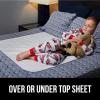 imageGORILLA GRIP Washable Underpads Waterproof Reusable Heavy Absorbency Incontinence Bed Pads Leak Proof Toddler Mattress Pad 52x34 Slip Resistant Protector for Bedwetting Adults and Kids WhiteWhite