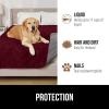 imageGORILLA GRIP Waterproof Dog Blanket Couch Cover for Dogs Washable Protects Sofa Furniture Crate Car RV Essentials Pet Supplies Tear and Slip Resistant Leakproof Cushion Cover 30x70 CharcoalBurgundy