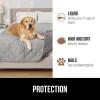 imageGORILLA GRIP Waterproof Dog Blanket Couch Cover for Dogs Washable Protects Sofa Furniture Crate Car RV Essentials Pet Supplies Tear and Slip Resistant Leakproof Cushion Cover 30x70 CharcoalLight Gray