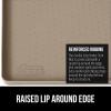 imageGORILLA GRIP Waterproof Silicone Under Sink Mat with Raised Lip for Kitchen and Bathroom Cabinet Shelf Liner Stay in Place Mats Dishwasher Safe Drawer Liner Organizer Tray 19 x 22 in GrayBeige