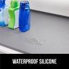 imageGORILLA GRIP Waterproof Silicone Under Sink Mat with Raised Lip for Kitchen and Bathroom Cabinet Shelf Liner Stay in Place Mats Dishwasher Safe Drawer Liner Organizer Tray 19 x 22 in GrayGray