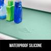 imageGORILLA GRIP Waterproof Silicone Under Sink Mat with Raised Lip for Kitchen and Bathroom Cabinet Shelf Liner Stay in Place Mats Dishwasher Safe Drawer Liner Organizer Tray 19 x 22 in GrayMint