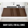 imageGORILLA GRIP Waterproof Silicone Under Sink Mat with Raised Lip for Kitchen and Bathroom Cabinet Shelf Liner Stay in Place Mats Dishwasher Safe Drawer Liner Organizer Tray 19 x 22 in GrayCoffee