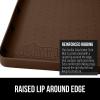 imageGORILLA GRIP Waterproof Silicone Under Sink Mat with Raised Lip for Kitchen and Bathroom Cabinet Shelf Liner Stay in Place Mats Dishwasher Safe Drawer Liner Organizer Tray 19 x 22 in GrayCoffee