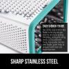 imageGORILLA GRIP XL 4Sided Cheese Grater With Container 100 BPAFree Stainless Steel Box Graters Parmesan Shredder Grate Cheeses Shred Veggies Slip Resistant Handle Dishwasher Safe Zester BlackTurquoise