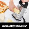 imageGORILLA GRIP XL 4Sided Cheese Grater With Container 100 BPAFree Stainless Steel Box Graters Parmesan Shredder Grate Cheeses Shred Veggies Slip Resistant Handle Dishwasher Safe Zester BlackBlack