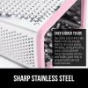 imageGORILLA GRIP XL 4Sided Cheese Grater With Container 100 BPAFree Stainless Steel Box Graters Parmesan Shredder Grate Cheeses Shred Veggies Slip Resistant Handle Dishwasher Safe Zester BlackPink