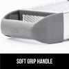 imageGORILLA GRIP XL 4Sided Cheese Grater With Container 100 BPAFree Stainless Steel Box Graters Parmesan Shredder Grate Cheeses Shred Veggies Slip Resistant Handle Dishwasher Safe Zester BlackGray