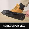 imageGORILLA GUARD Shoe Covers Disposable Pack of 50 25 Pairs Waterproof Ankle Booties Puncture Resistant Accessories for Work Safety Boot Cover for Indoors and Outdoors Secure Universal Fit Black200
