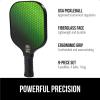imageGorilla Gear USAPA Approved Pickleball Starter Set Fiberglass Paddles with Bag and Balls Indoor Outdoor Court Use Comfortable Racket Grip Oversized Sweet Spot Pickle Ball Paddle for Men WomenGreen