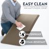 imageKANGAROO Thick Ergonomic Anti Fatigue Mats for Kitchen Floor Cushioned Standing Office Desk Mat Waterproof Scratch Resistant Topside Supportive All Day Comfort Padded Foam Rugs 17x24 BlackBeige