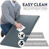 imageKANGAROO Thick Ergonomic Anti Fatigue Mats for Kitchen Floor Cushioned Standing Office Desk Mat Waterproof Scratch Resistant Topside Supportive All Day Comfort Padded Foam Rugs 17x24 BlackCharcoal