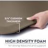 imageKANGAROO Thick Ergonomic Anti Fatigue Mats for Kitchen Floor Cushioned Standing Office Desk Mat Waterproof Scratch Resistant Topside Supportive All Day Comfort Padded Foam Rugs 17x24 BlackBeige
