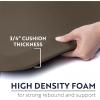 imageKANGAROO Thick Ergonomic Anti Fatigue Mats for Kitchen Floor Cushioned Standing Office Desk Mat Waterproof Scratch Resistant Topside Supportive All Day Comfort Padded Foam Rugs 17x24 BlackCappuccino
