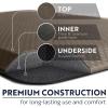 imageKANGAROO Thick Ergonomic Anti Fatigue Mats for Kitchen Floor Cushioned Standing Office Desk Mat Waterproof Scratch Resistant Topside Supportive All Day Comfort Padded Foam Rugs 17x24 BlackCappuccino