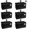 imageRUGGED RHINO Heavy Duty Extra Large Moving Bags 50lb Capacity Tote Durable Water and Puncture Resistant Winter Clothes Storage Totes for Moves Strong Carry Handles Zippers 2 Pack BlueBlack