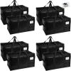 imageRUGGED RHINO Heavy Duty Extra Large Moving Bags 50lb Capacity Tote Durable Water and Puncture Resistant Winter Clothes Storage Totes for Moves Strong Carry Handles Zippers 2 Pack BlueBlack