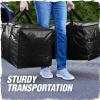 imageRUGGED RHINO Heavy Duty Extra Large Moving Bags 50lb Capacity Tote Durable Water and Puncture Resistant Winter Clothes Storage Totes for Moves Strong Carry Handles Zippers 2 Pack BlueBlack