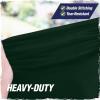 imageRugged Rhino Heavy Duty Grill Cover for Outdoor Grills All Season Three Layer Waterproof Covers UV Resistant Windproof Secure Buckle Closure Grilling Griddle Outside Storage 55x23x42 BlackGreen