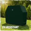 imageRugged Rhino Heavy Duty Grill Cover for Outdoor Grills All Season Three Layer Waterproof Covers UV Resistant Windproof Secure Buckle Closure Grilling Griddle Outside Storage 55x23x42 BlackGreen