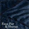 imageThe Connecticut Home Co Throw Blanket for Couch Soft Fluffy Room Decor Cozy Warm Throws for Bed Couches Gifts for Women Bedroom Cute Aesthetic Blankets Faux Fur and Sherpa 65x50 GrayNavy Faux Fur