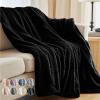 imageThe Connecticut Home Co Throw Blanket for Couch Soft Fluffy Room Decor Cozy Warm Throws for Bed Couches Gifts for Women Bedroom Cute Aesthetic Blankets Faux Fur and Sherpa 65x50 GrayBlack Faux Fur