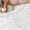 imageThe Connecticut Home Co Throw Blanket for Couch Soft Fluffy Room Decor Cozy Warm Throws for Bed Couches Gifts for Women Bedroom Cute Aesthetic Blankets Faux Fur and Sherpa 65x50 GrayWhite Shag