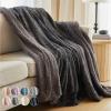 imageThe Connecticut Home Co Throw Blanket for Couch Soft Fluffy Room Decor Cozy Warm Throws for Bed Couches Gifts for Women Bedroom Cute Aesthetic Blankets Faux Fur and Sherpa 65x50 GrayGray Faux Fur